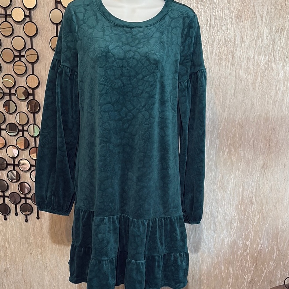 Lilly Pulitzer velvet green dress